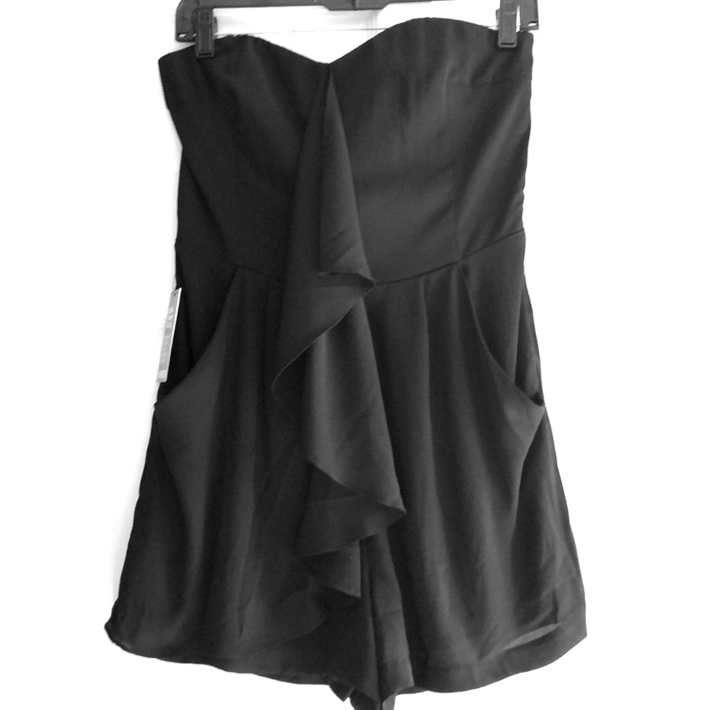 NWT Black Express strapless romper